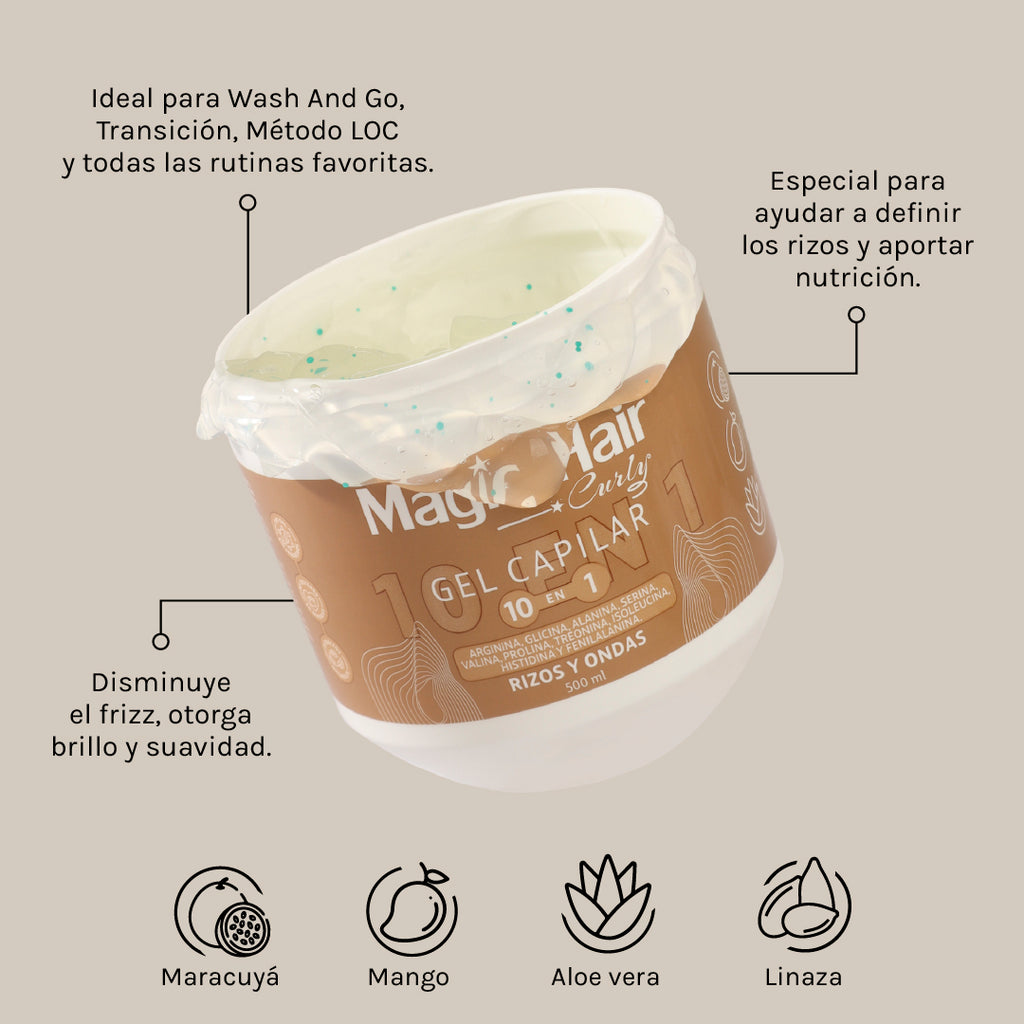 GEL CAPILAR 10 EN 1 - CURLY